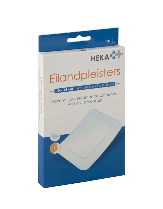 HEKA Transparante eilandpleister (10x10 stuks) 