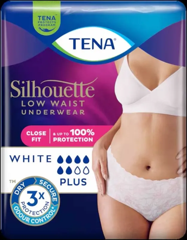 TENA Silhouette Plus Lage Taille Wit verpakking