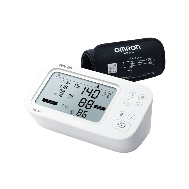 OMRON Bloeddrukmeter M6 Comfort AFIB zijaanzicht